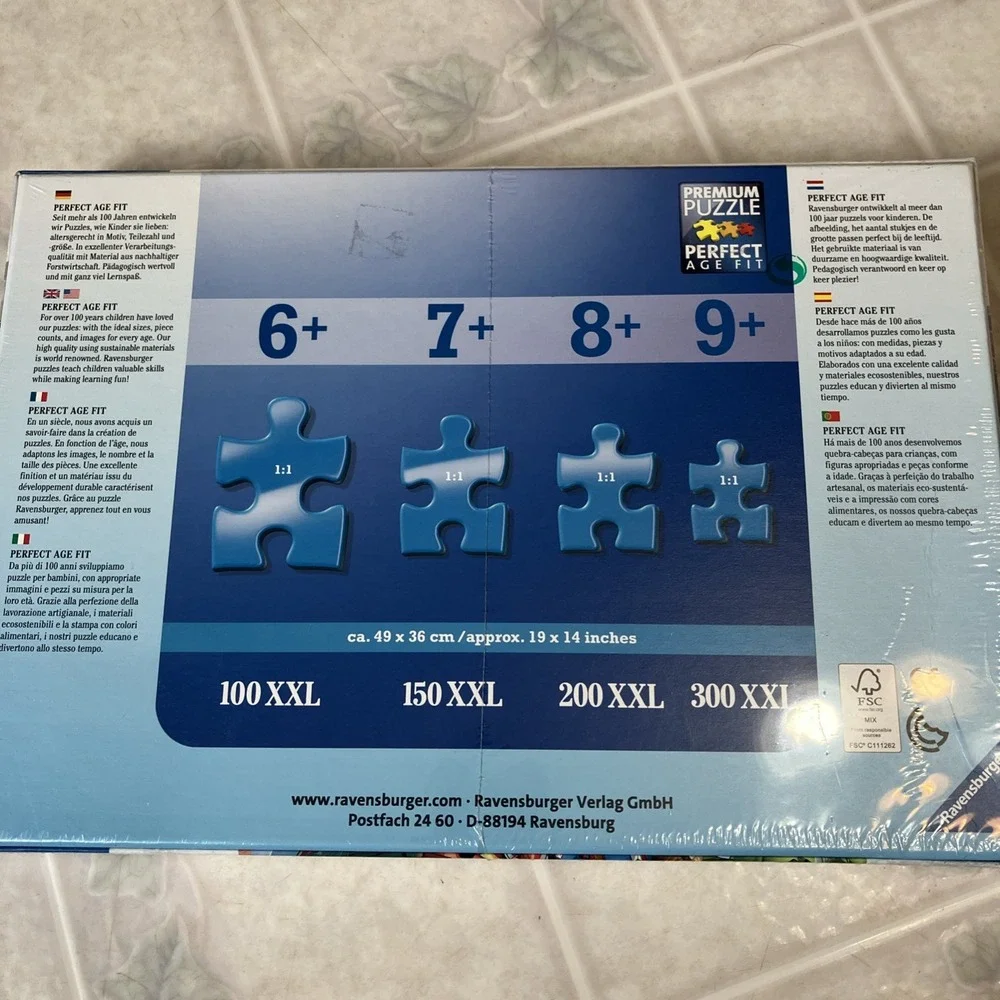 Sealed Ravensburger puzzle 100 XXL Marvel Avengers‎ Perfect age Fit